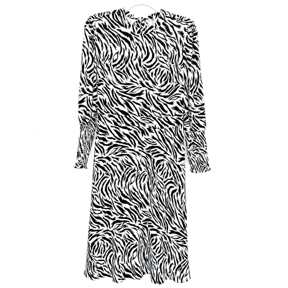 Halogen Dresses & Skirts - Black and White Zebra Print Dress NWOT